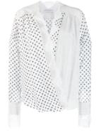 Ermanno Scervino Lace Hem Wrap Blouse - White