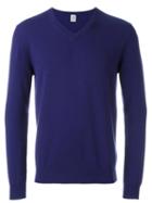 Eleventy V-neck Sweater, Men's, Size: Xxxl, Blue, Cashmere