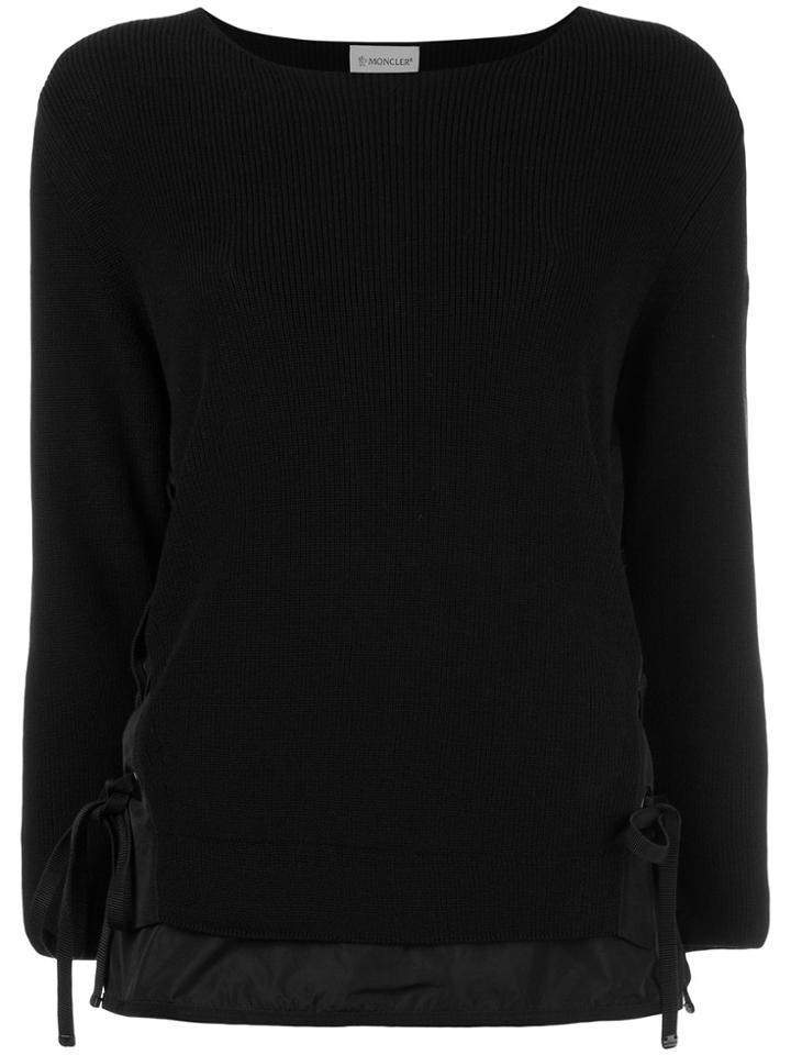 Moncler Layered Side Tie Jumper - Blue