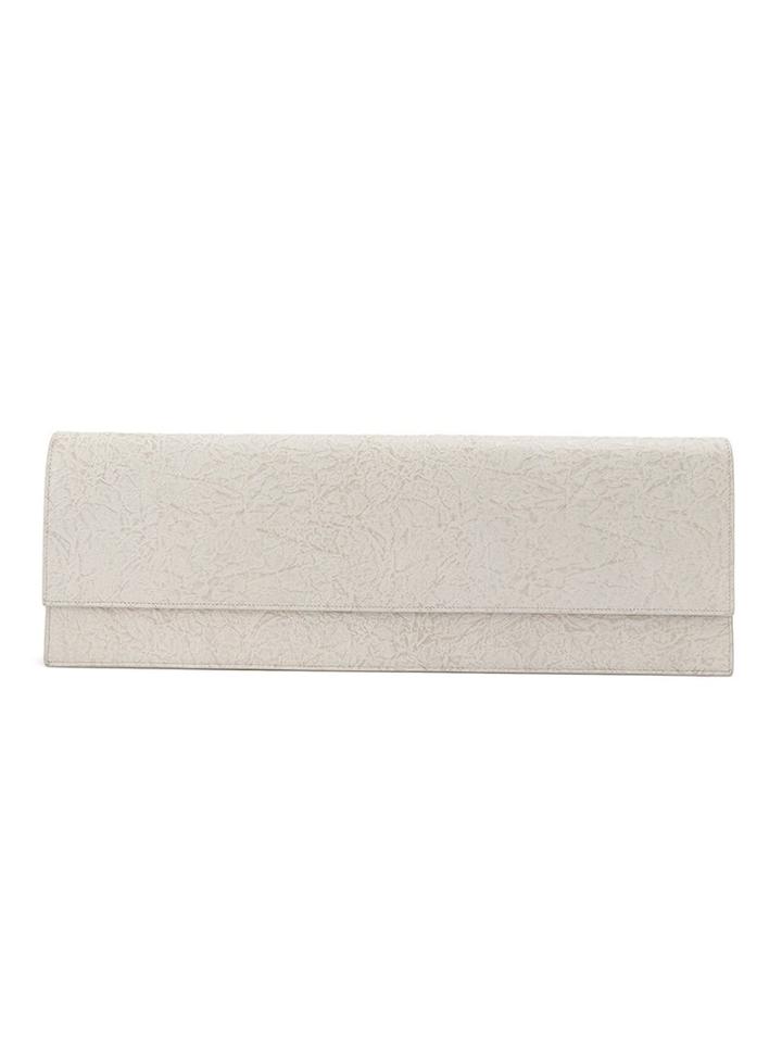 Rick Owens Textured Long Clutch, Women's, Nude/neutrals, Calf Leather/lamb Skin