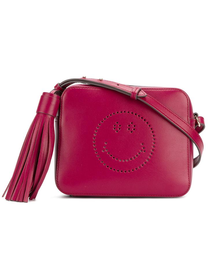 Anya Hindmarch Smiley Crossbody Bag - Red
