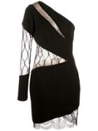 Haney Talia Lace Panel Dress - Black