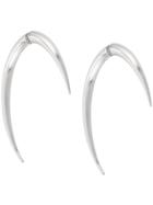 Saint Laurent Sabre Tooth Earrings - Silver