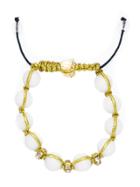 Francesca Romana Diana Embellished Bracelet - White