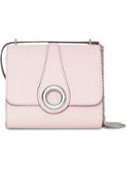 Burberry The Leather Grommet Detail Crossbody Bag - Pink & Purple