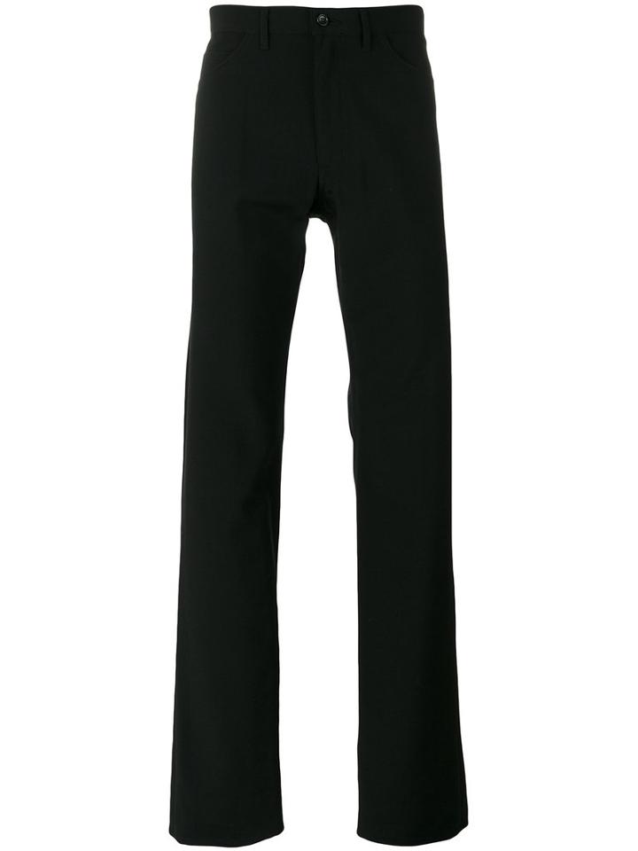 Comme Des Garçons Homme Plus Straight Leg Trousers, Men's, Size: Medium, Black, Wool