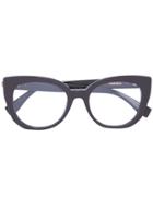 Fendi Eyewear Peekaboo Cat Eye Glasses - Brown