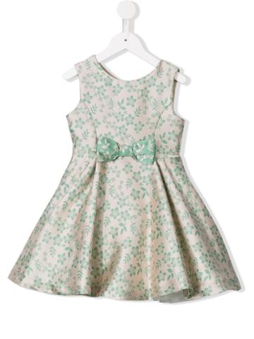 La Stupenderia Floral Tea Dress, Toddler Girl's, Size: 4 Yrs, Nude/neutrals