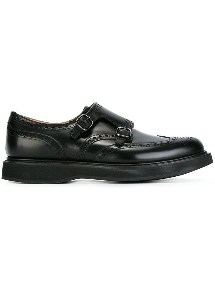 Church's Perforated Detailing Monk Shoes