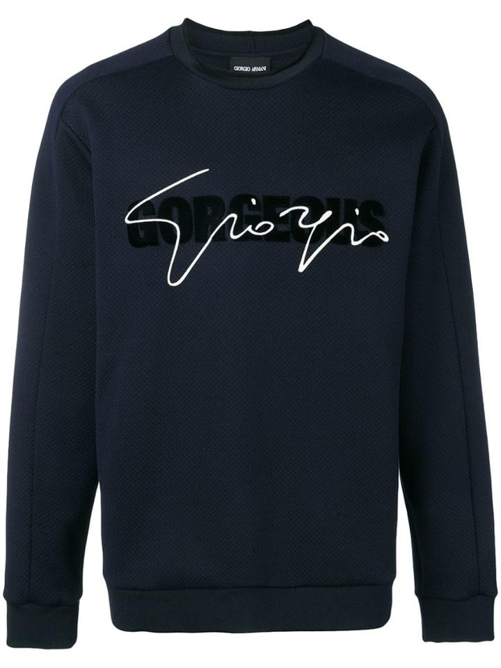 Giorgio Armani Gorgeous Sweatshirt - Blue