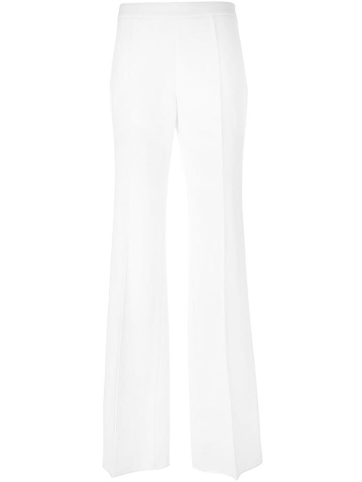 Giambattista Valli Wide Leg Pants, Women's, Size: 40, White, Cotton/viscose/polyamide/acetate