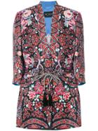 Etro Printed Belted Jacket - Multicolour