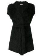 Bottega Veneta Fur Knitted Vest - Black
