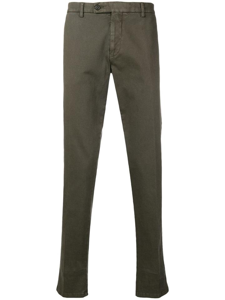 Berwich Slim Fit Chinos - Green