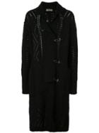 Yohji Yamamoto Knitted Duffle Coat - Black