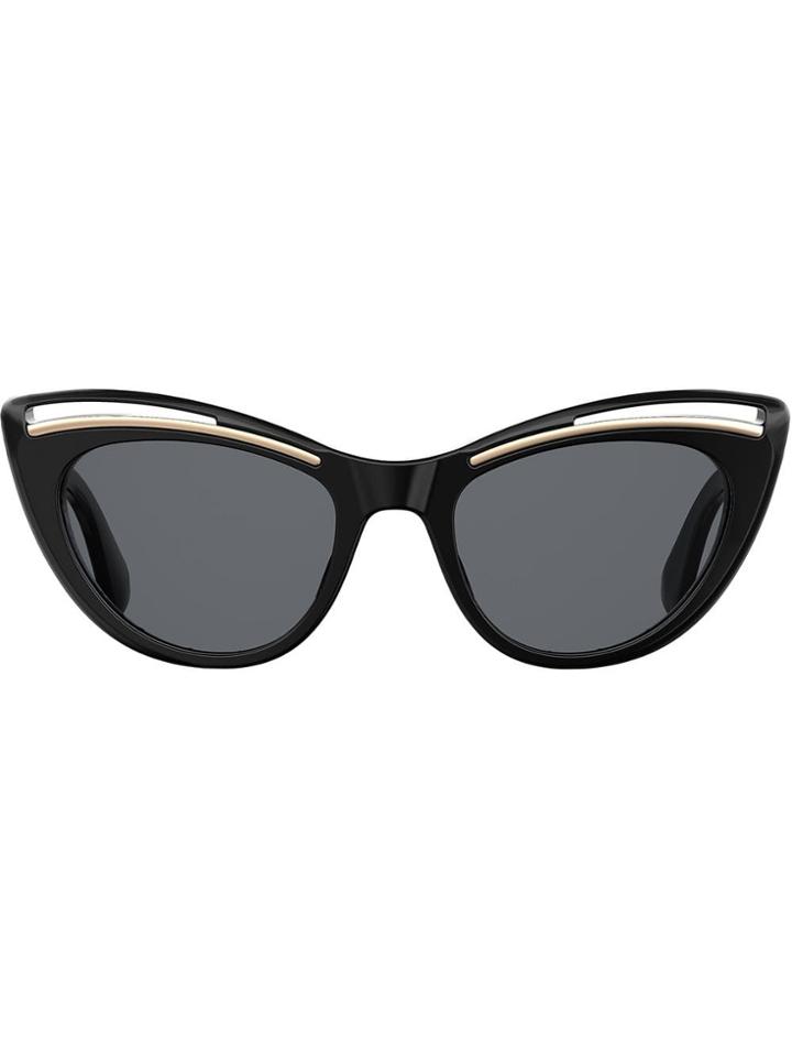 Moschino Eyewear Cut-out Cat Eye Sunglasses - Black