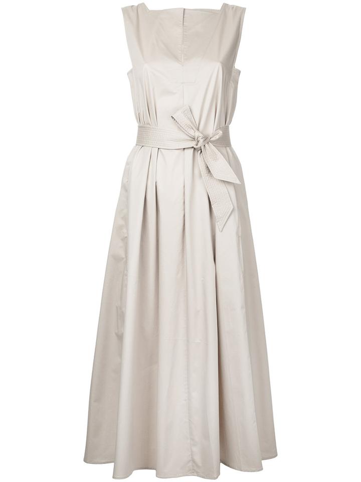 Lemaire - Flared Dress - Women - Cotton/spandex/elastane - 40, Nude/neutrals, Cotton/spandex/elastane