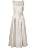 Lemaire - Flared Dress - Women - Cotton/spandex/elastane - 40, Nude/neutrals, Cotton/spandex/elastane