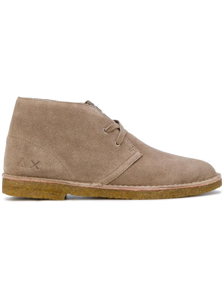 Sun 68 Lace-up Ankle Boots - Nude & Neutrals