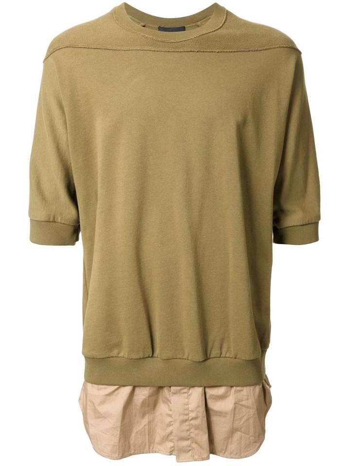 3.1 Phillip Lim Exposed Seam T-shirt, Men's, Size: Xl, Green, Cotton