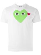 Comme Des Garçons Play - Printed Heart T-shirt - Men - Cotton - M, White, Cotton