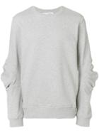 Comme Des Garçons Shirt Crew Neck Deconstructed Sweatshirt - Grey