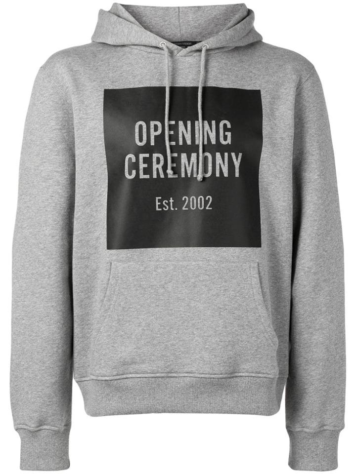 Opening Ceremony Logo Print Hoodie - Grey