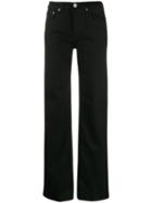 Dondup High-waisted Straight-leg Jeans - Black