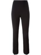 Ermanno Scervino Straight Trousers, Women's, Size: 42, Black, Spandex/elastane/cupro/viscose/virgin Wool