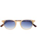 Tom Ford Eyewear - Round Frame Sunglasses - Unisex - Acetate - One Size, Nude/neutrals, Acetate
