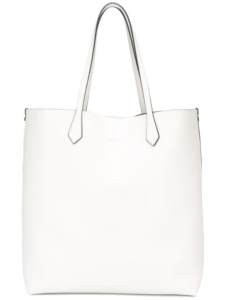 Hogan Large Tote Bag, Women's, White, Leather
