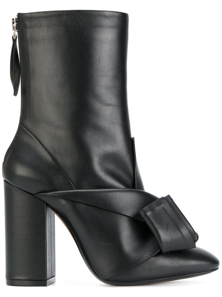 No21 Knot Detail Boots - Black
