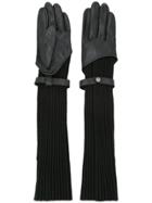 Muller Of Yoshiokubo Long Knitted Gloves - Black