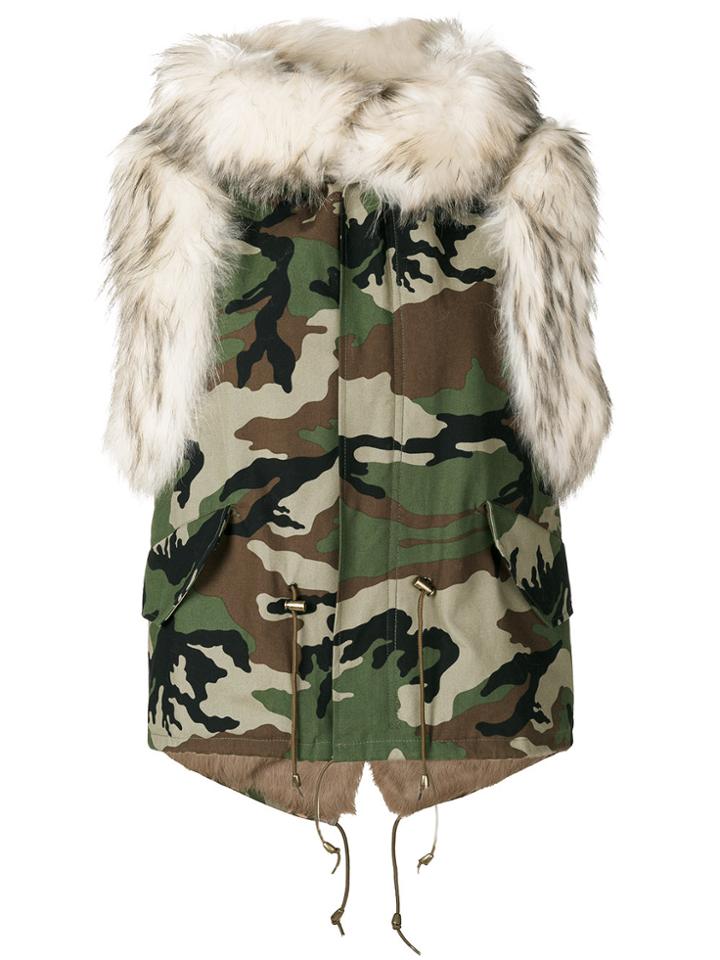 Furs66 Canvas Mini Vest - Green