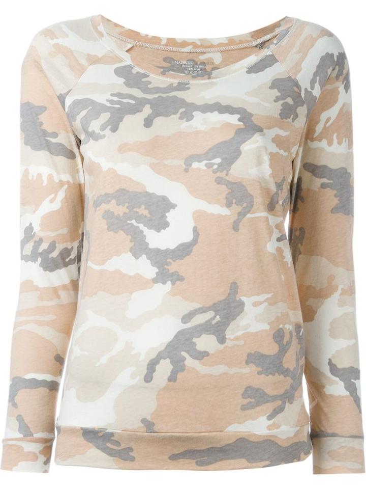 Majestic Filatures Camouflage Print Sweatshirt