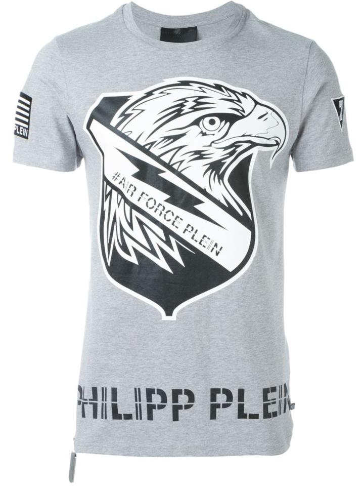 Philipp Plein 'make Trouble' T-shirt, Men's, Size: Large, Grey, Cotton