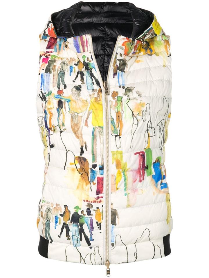 Herno Reversible Padded Hooded Gilet - White