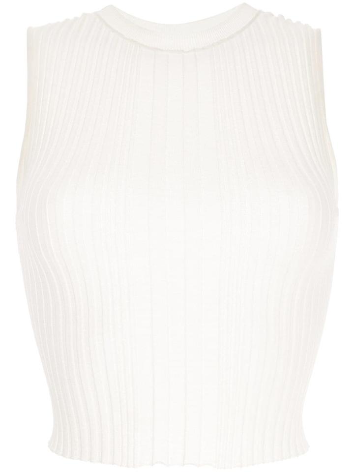 Dion Lee Opacity Pleated Top - White