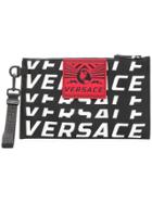 Versace Logo Clutch Bag - Black
