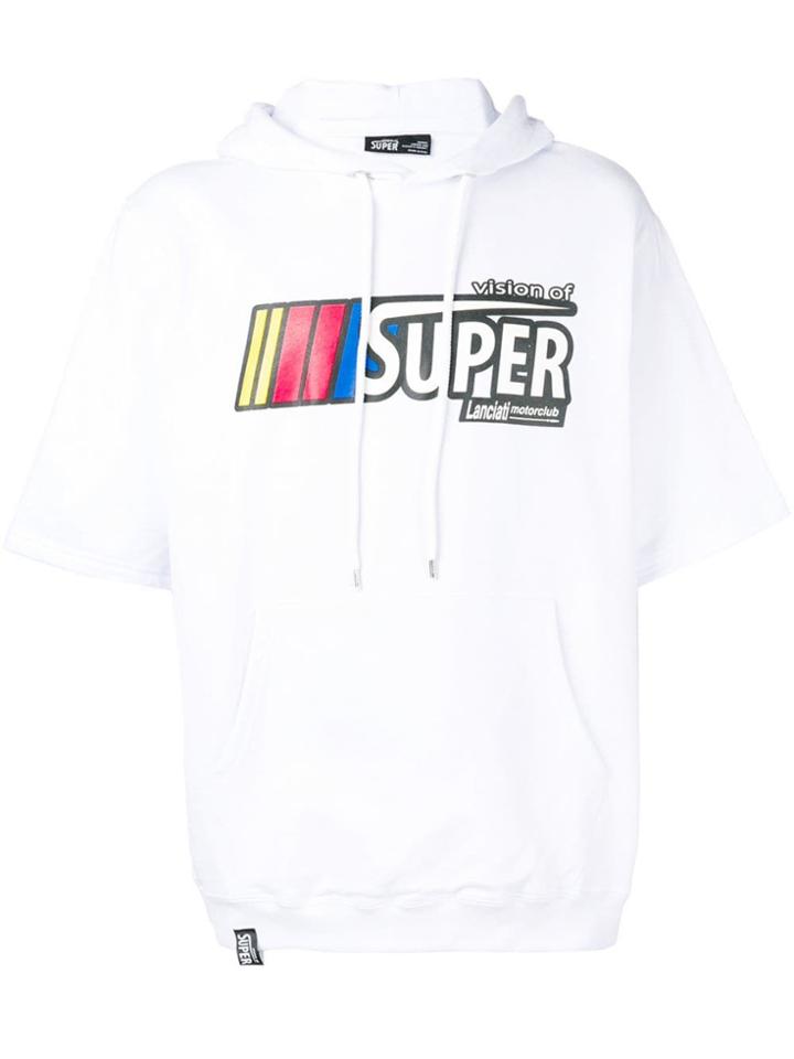 Vision Of Super Short Sleeve Hoodie - White