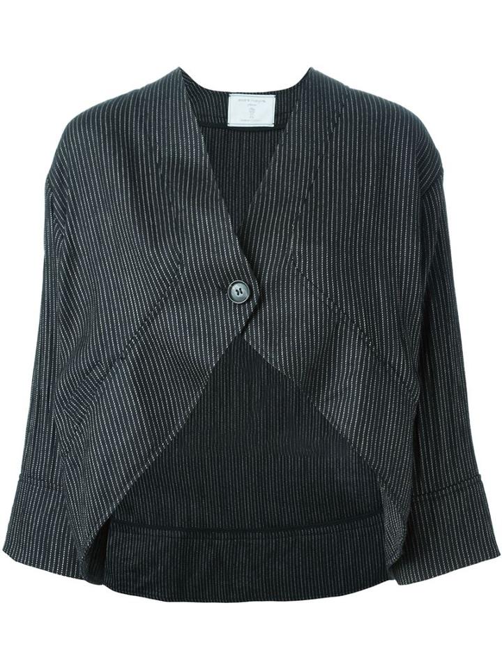 Societe Anonyme Pinstripe Cropped Jacket