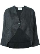 Societe Anonyme Pinstripe Cropped Jacket