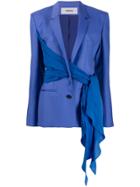 Chalayan Wrap Blazer Jacket - Blue