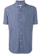 Brunello Cucinelli - Striped Shirt - Men - Cotton/linen/flax - Xl, Grey, Cotton/linen/flax
