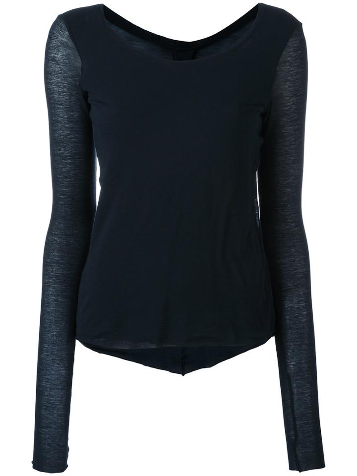 Kristensen Du Nord Scoop Neck T-shirt, Women's, Size: 1, Blue, Cotton