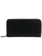 Bottega Veneta Interwoven Design Purse - Black