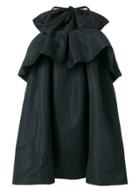 Msgm Giant Bow Ruffle Dress - Black