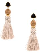 Lizzie Fortunato Jewels Tassel Drop Earrings - Black