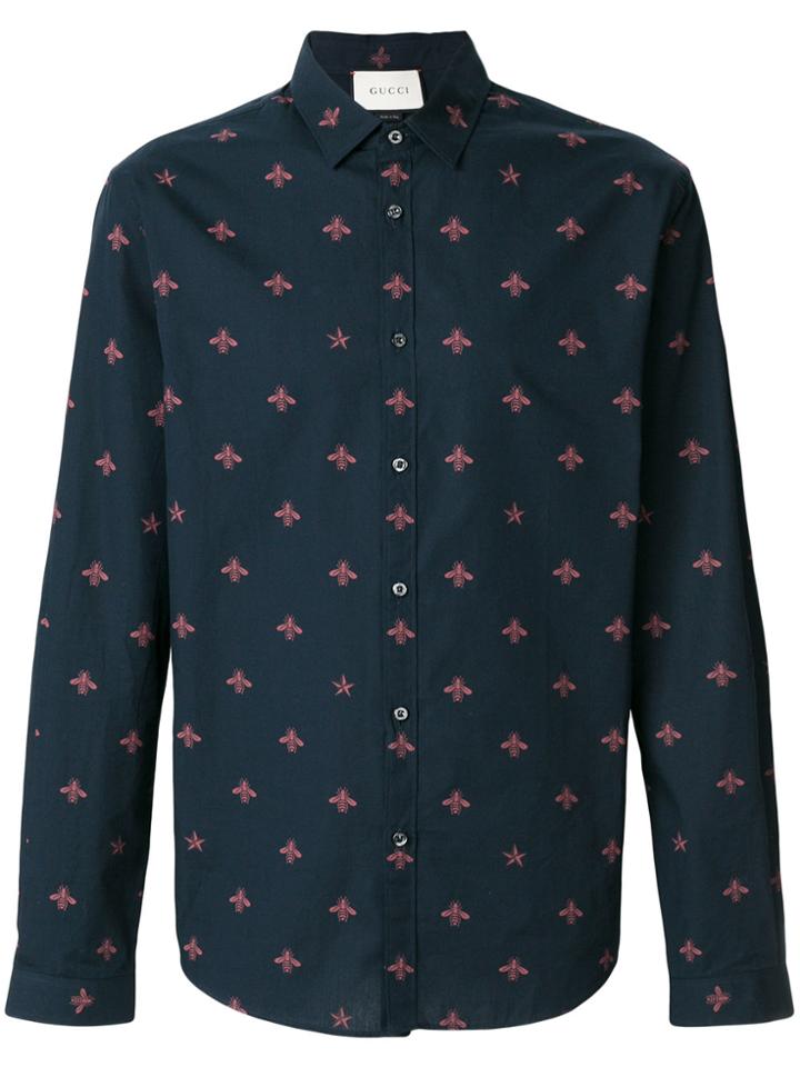 Gucci Bee Star Duke Shirt - Blue
