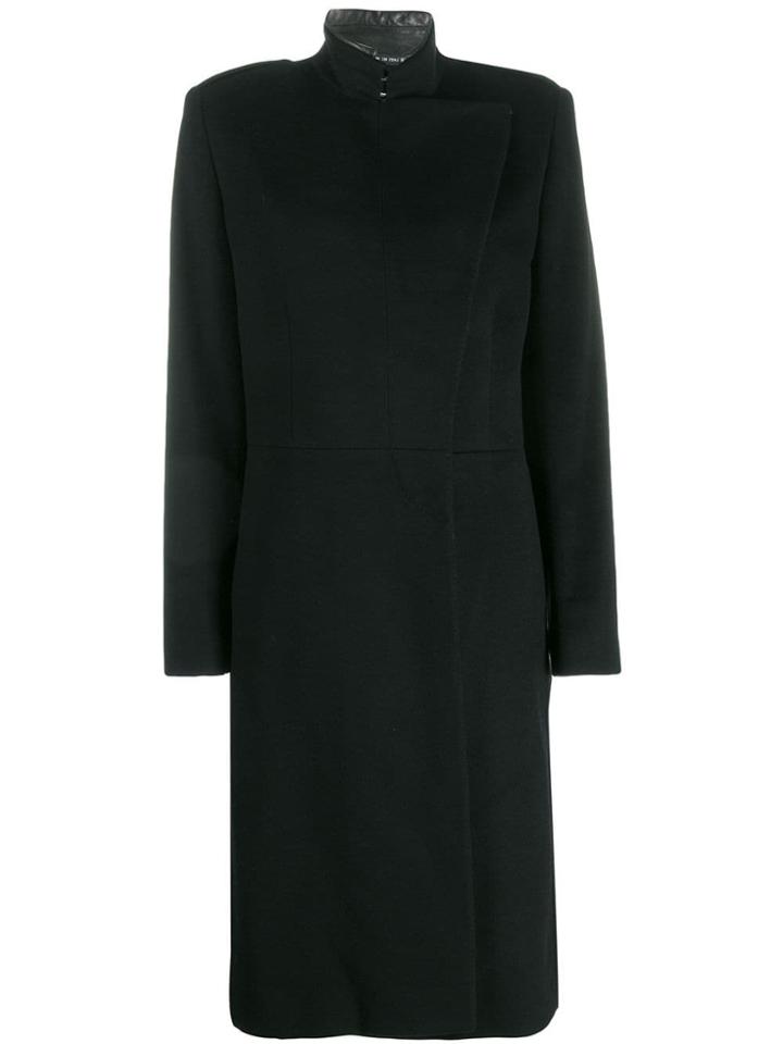 Gucci Vintage 2005's Double Breasted Midi Coat - Black